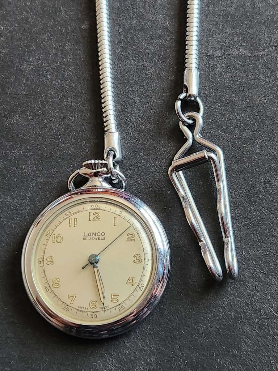 Lanco 15 Jewels Mechanical Ladies Fob Watch Swissmade(working) - as per photograph