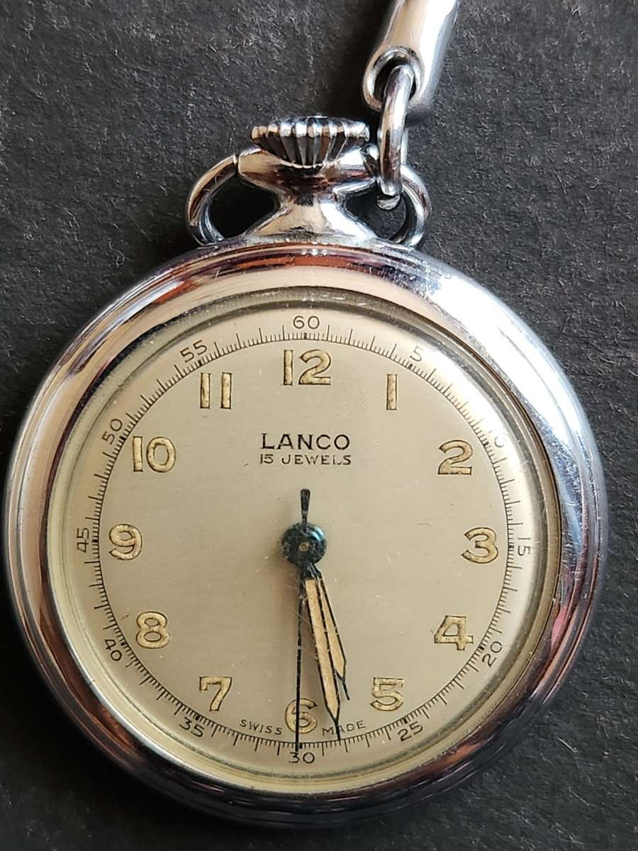 Lanco 15 Jewels Mechanical Ladies Fob Watch Swissmade(working) - as per photograph