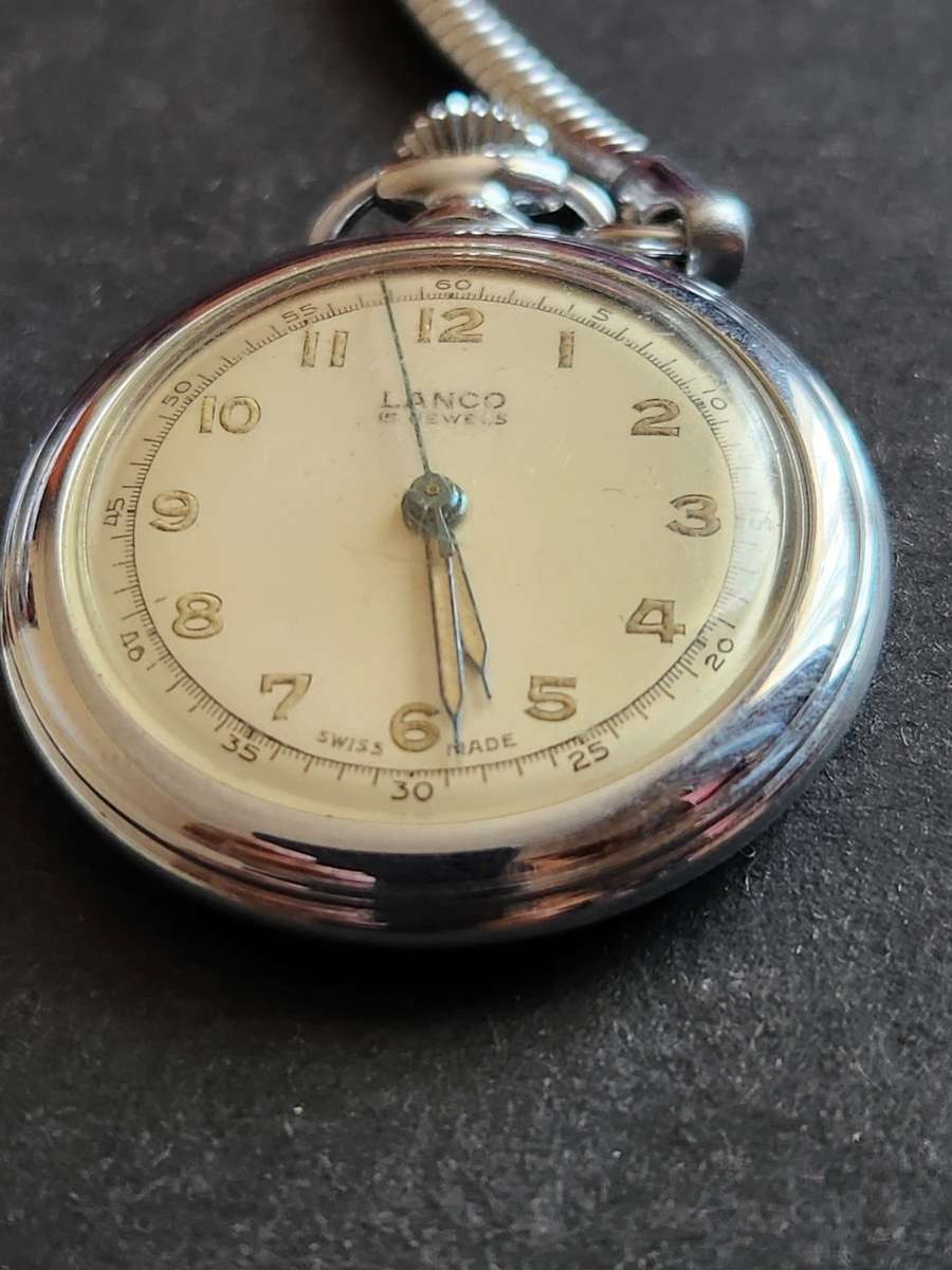 Lanco 15 Jewels Mechanical Ladies Fob Watch Swissmade(working) - as per photograph