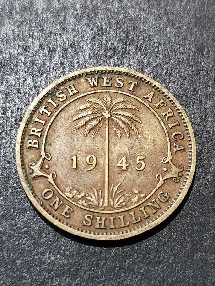 British West Africa One Shilling 1945 - as per photograph