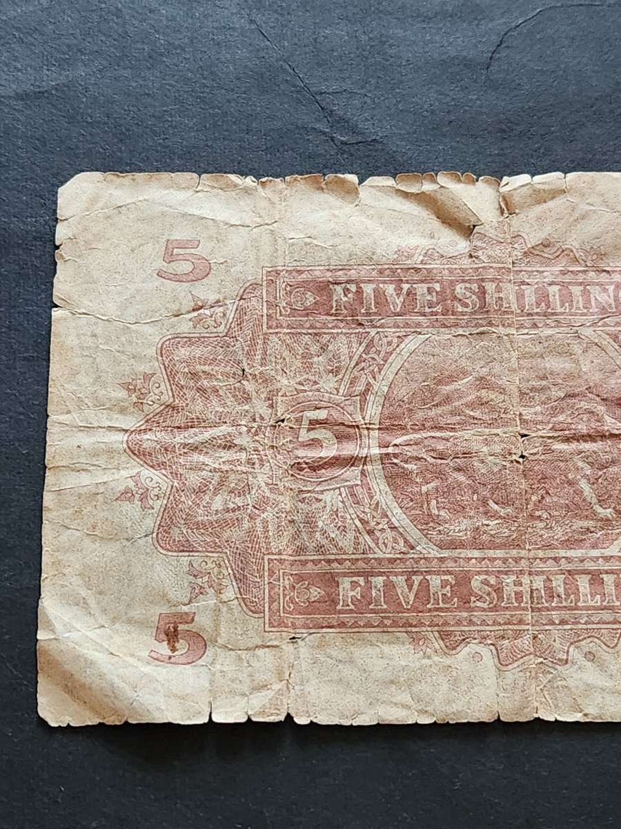 The East African Currency Board 5 Shillings Nairobi 2 January 1939 - as per photograph