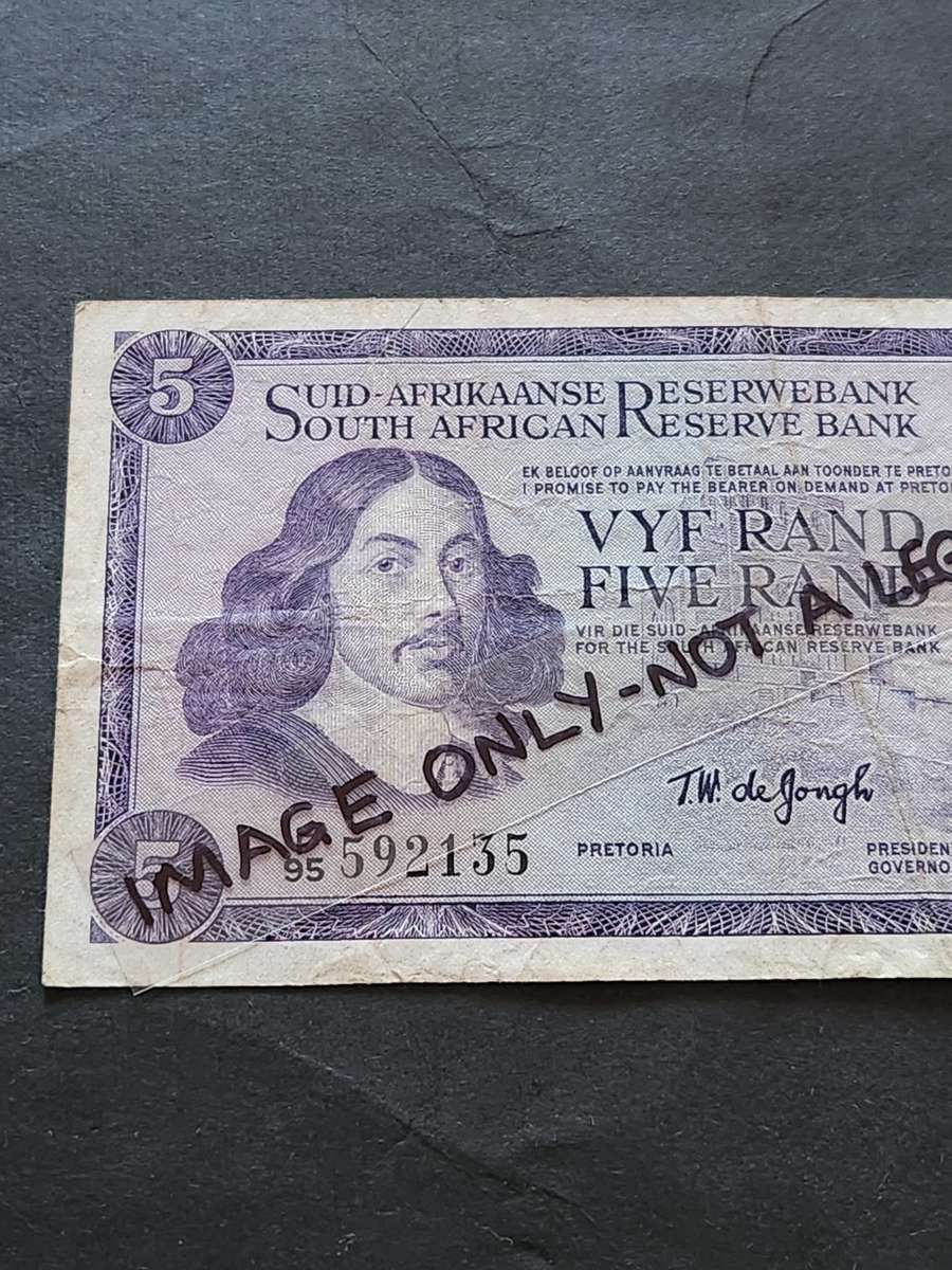TW de Jongh R5 Note 1st issue 1967 - as per photograph