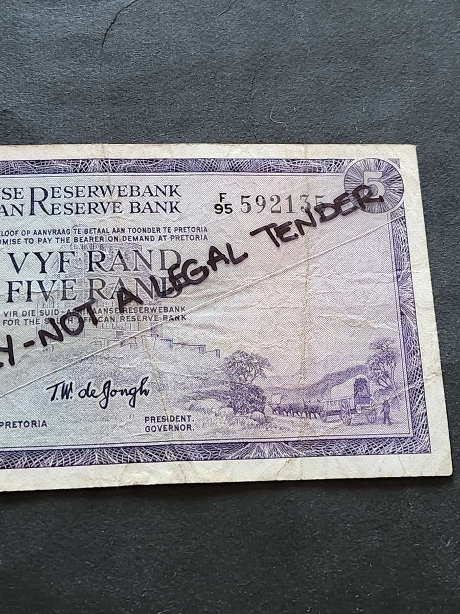 TW de Jongh R5 Note 1st issue 1967 - as per photograph