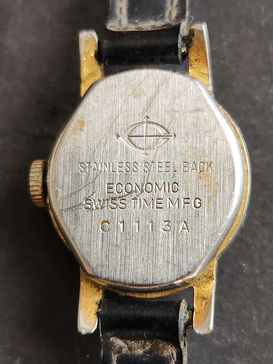 Vintage Continental Shock Protected 17 Jewels Mechanical Ladies Wrist Watch Swissmade (not working)