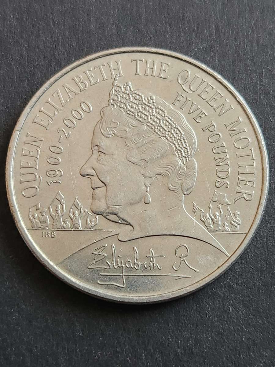 UK 5 Pounds 2000 (Queen Mother) - as per photograph