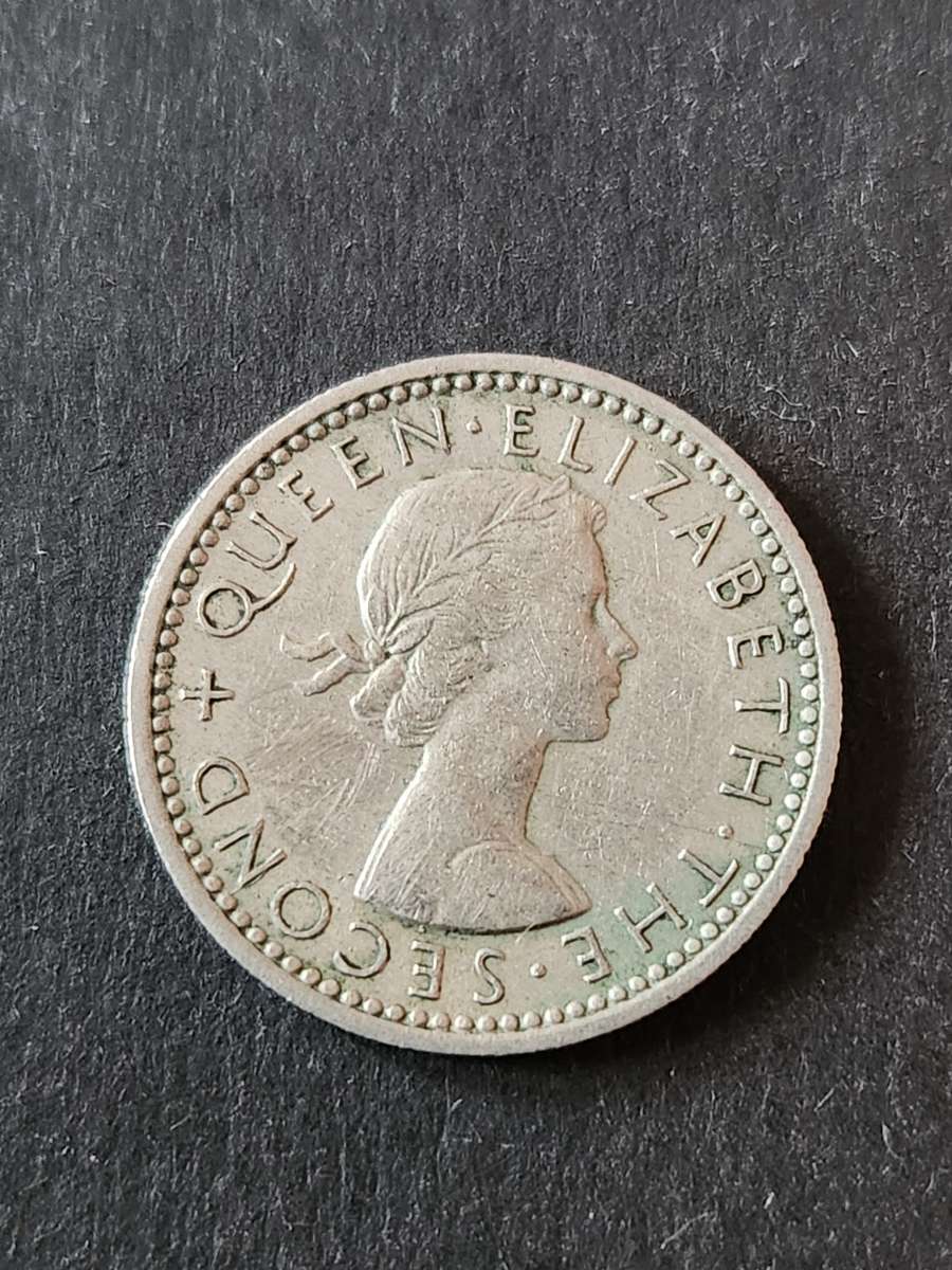 Rhodesia and Nysaland Sixpence 1957 - as per photograph