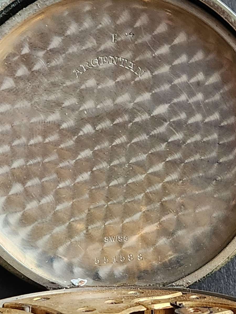 Vintage Mappin & Webb Goliath Swiss Made Pocket Watch 60 mm (not working) - as per photograph