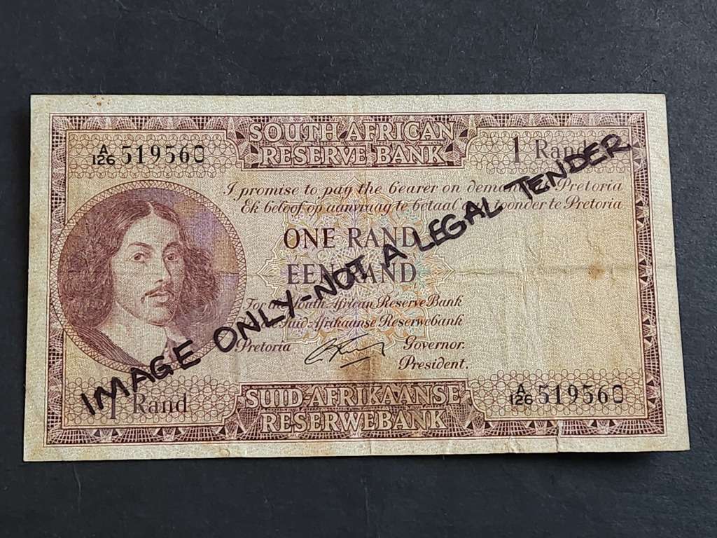 G Rissik One Rand 1st issue 1961 A/E - as per photograph