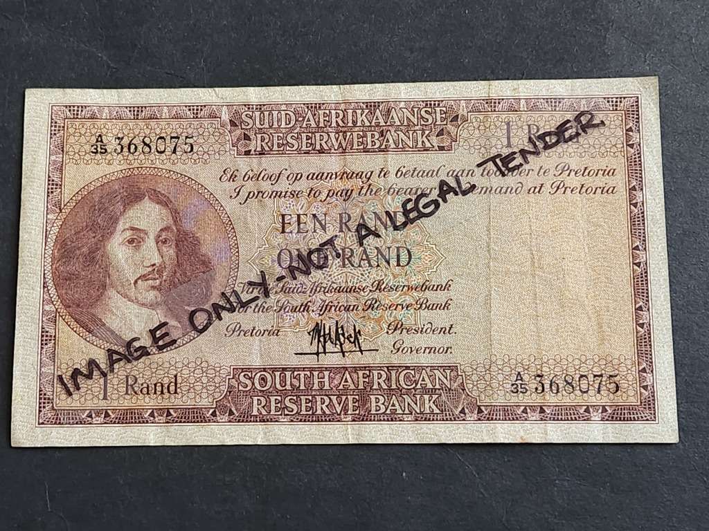 MH de Kock One Rand 1st issue 1961 (nice condition) - as per photograph