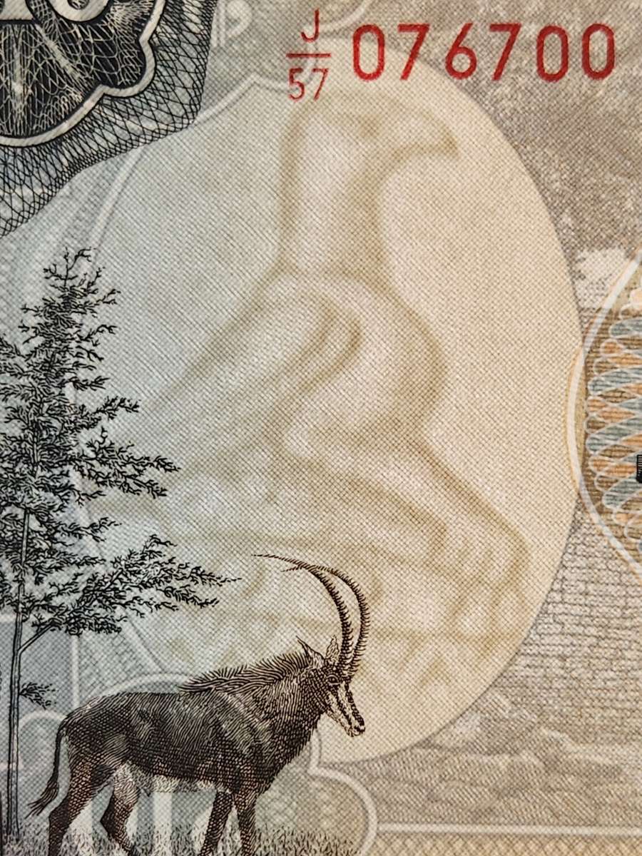 Reserve Bank of Rhodesia Ten Dollars Salisbury 2 January 1979 EF+/UNC Bird Watermark- as per photo