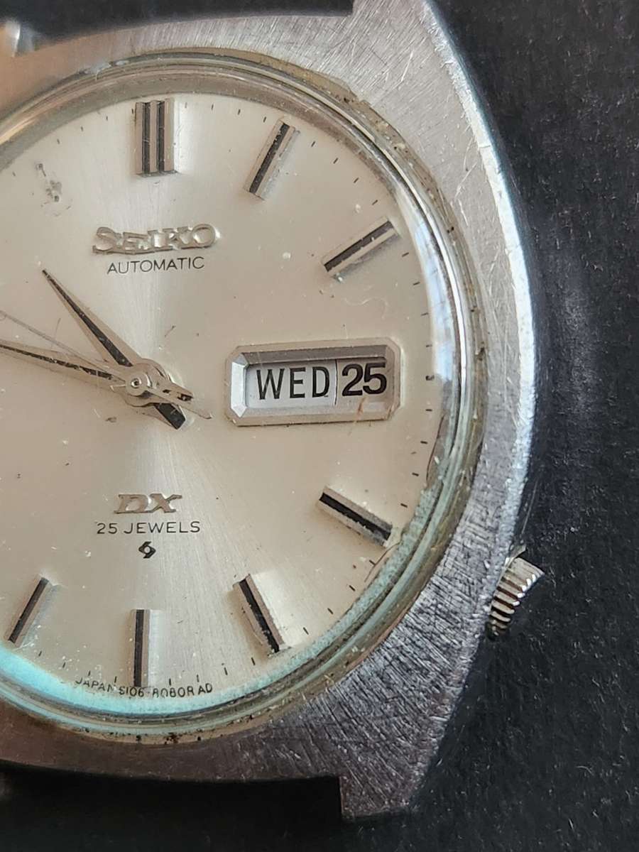 Vintage Seiko Automatic DX 25 Jewels Men's Wrist Watch (not working) - as per photograph