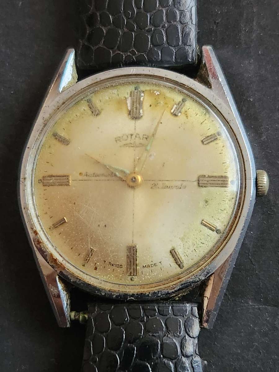 Vintage Rotary 21 Jewels Swiss made Automatic Wrist Watch (not working) - as per photograph