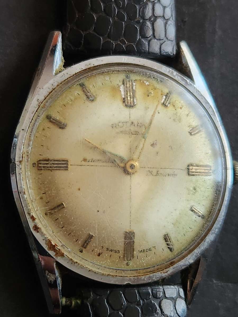 Vintage Rotary 21 Jewels Swiss made Automatic Wrist Watch (not working) - as per photograph