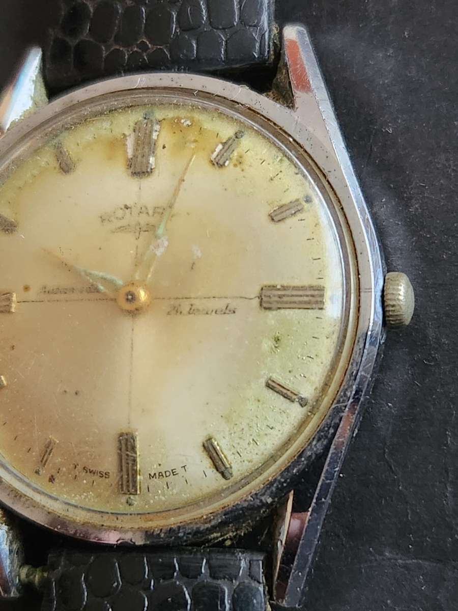 Vintage Rotary 21 Jewels Swiss made Automatic Wrist Watch (not working) - as per photograph