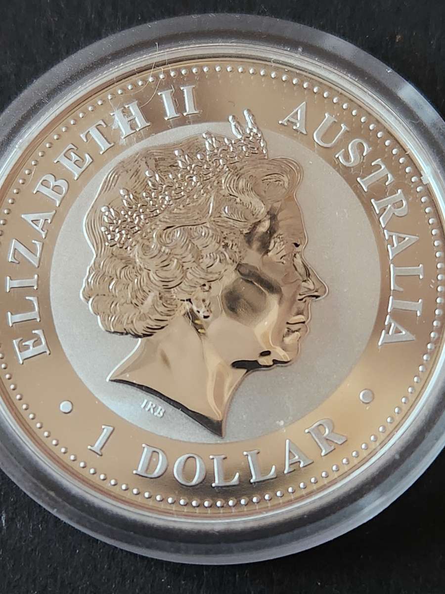 Australia Kookaburra 1 Dollar 1oz  .999 Silver 2003 Proof - as per photograph