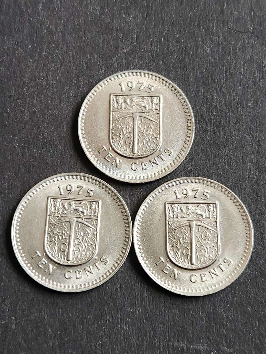 Rhodesia 10 Cents 1975 EF+/UNC - as per photograph