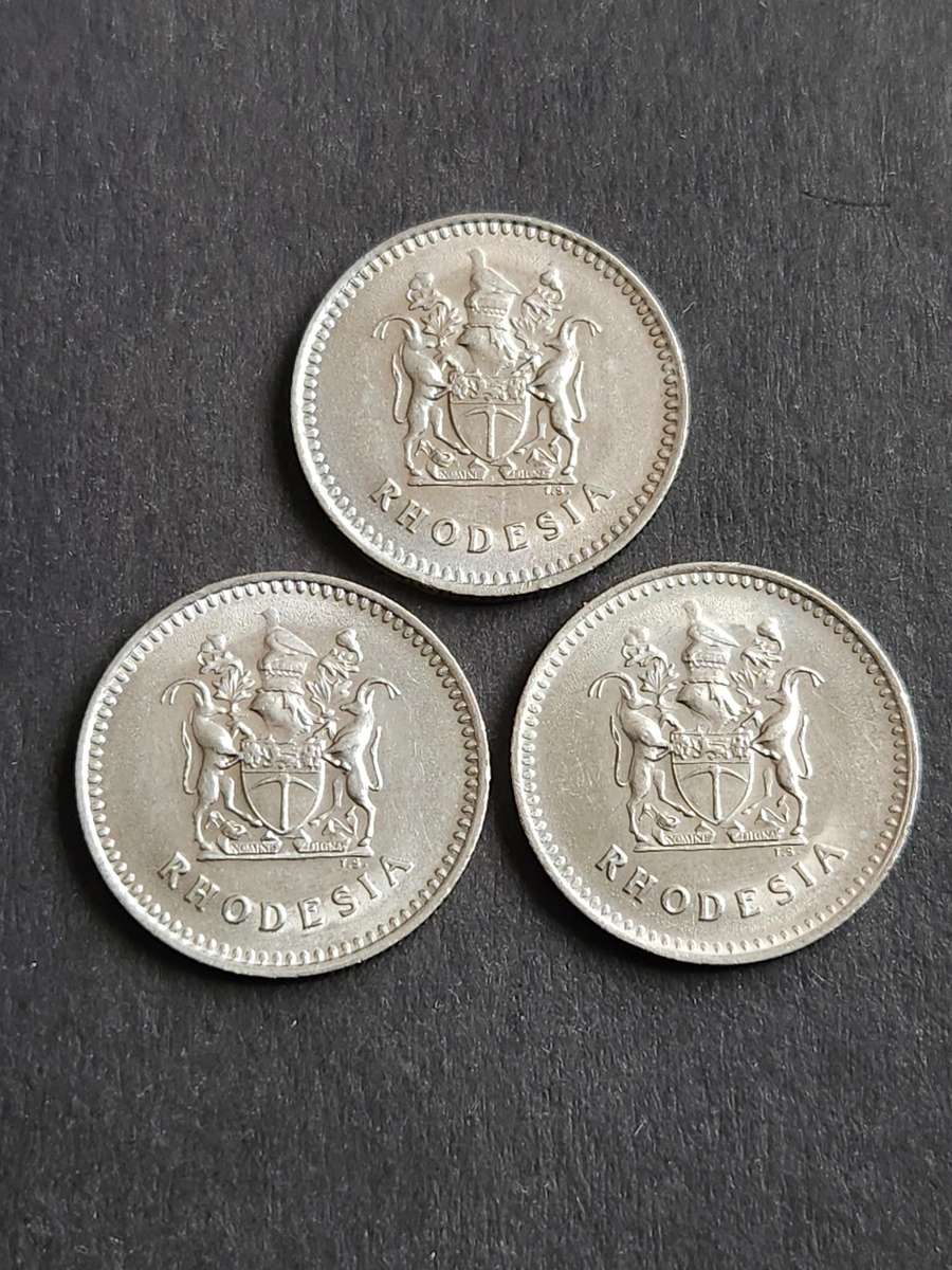 Rhodesia 10 Cents 1975 EF+/UNC - as per photograph