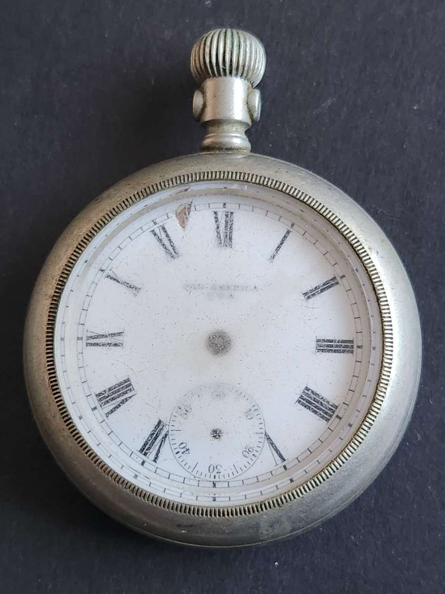 Vintage Pan American Philadelphia USA Pocket Watch (not working) for spares(screw back) original gl