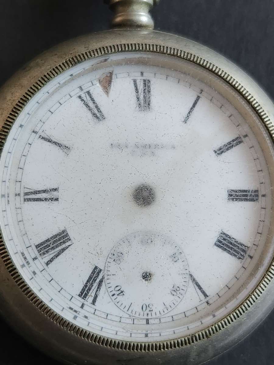 Vintage Pan American Philadelphia USA Pocket Watch (not working) for spares(screw back) original gl