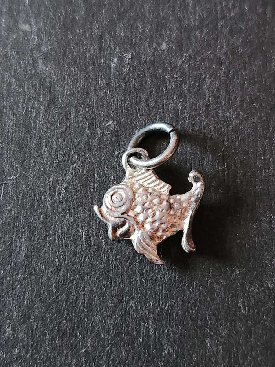 Vintage Silver Fish Charm - as per photograph