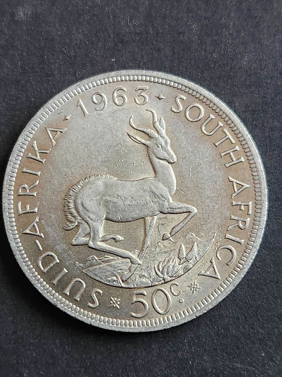 Republic 50 Cents 1963 Silver - as per photograph