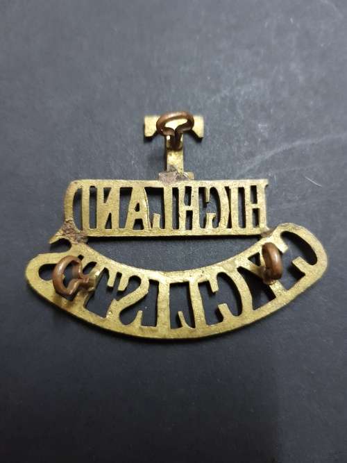 T Highland Cyclists Shoulder Title