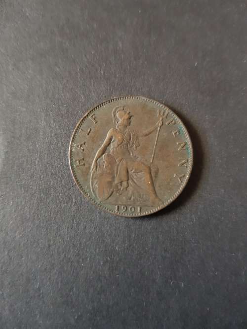 UK 1/2 Penny 1901 VF