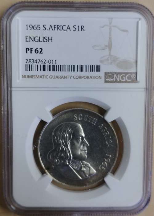 1965 SILVER ENGLISH R1 PF62