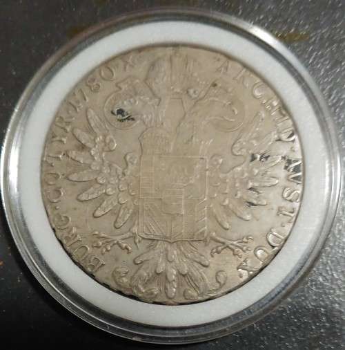 World SILVER (36g)  Austria, Maria Theresa Thaler dated 1780