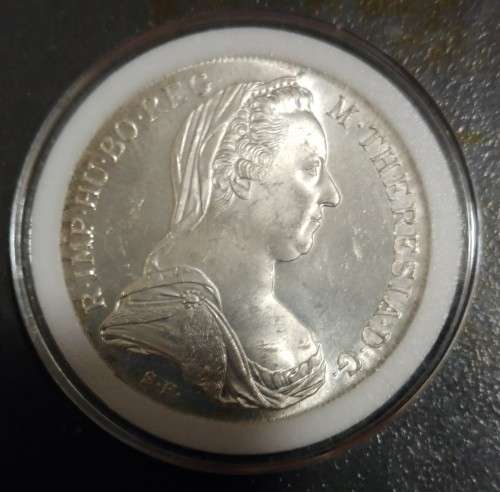 World SILVER (36g)  Austria, Maria Theresa Thaler dated 1780
