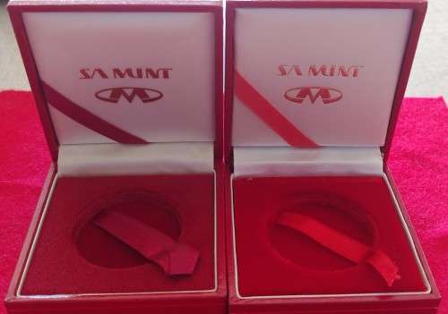 2 x RED BOXES FROM THE SA MINT