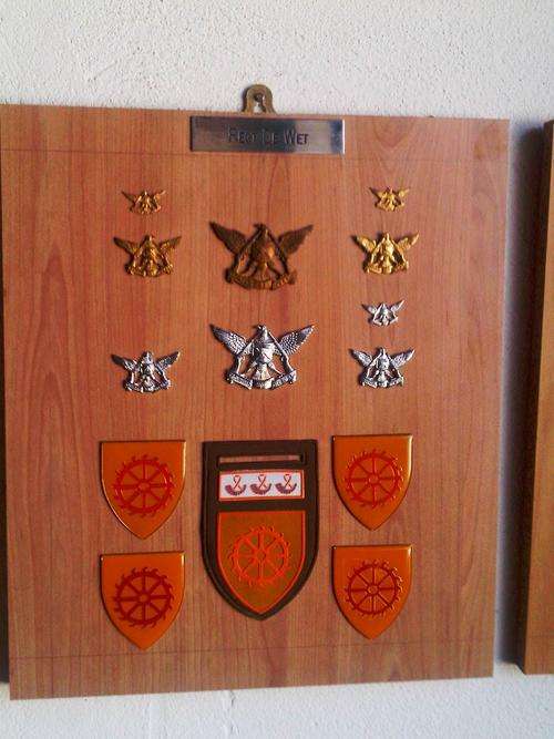 SADF REGIMENT DE WET COLLECTION - ORIGINAL