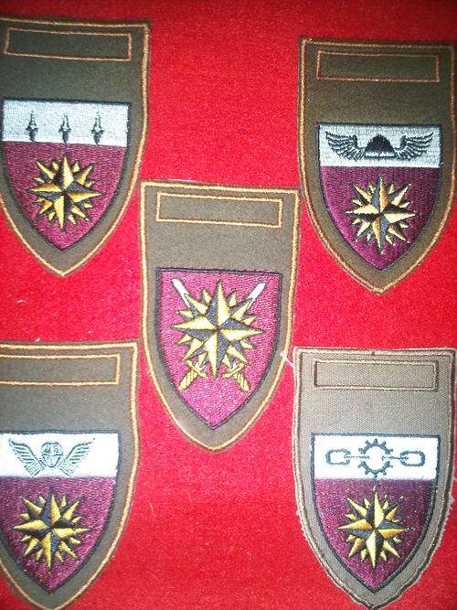 SADF SPECIAL FORCES PROPOSED SHOULDER FLASHES - EMBROIDEDSET - NOT ADOPTED