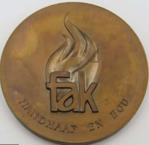 1873 - 1973 CJ LANGENHOBEN FAK BTONZE MEDAL