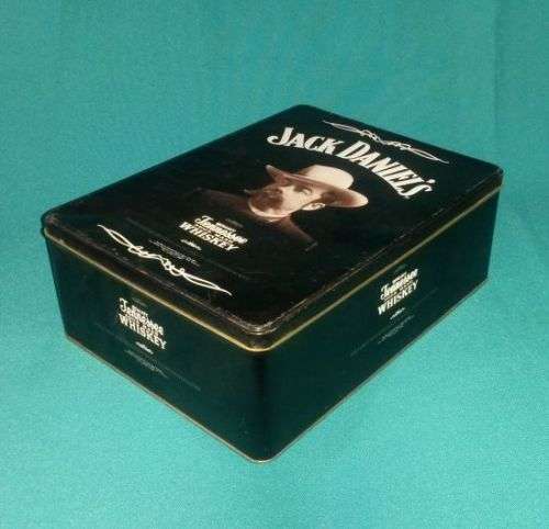 COLLECTABLE JACK DANIEL'S TIN WITH RAISED DESIGN