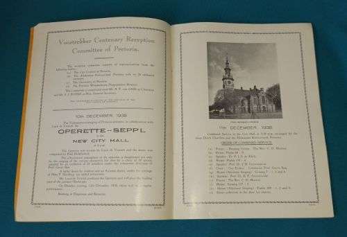 VOORTREKKER CENTENARY 1938 BOOKLET (LAST STAGE OF THE SYMBOLIC TREK)