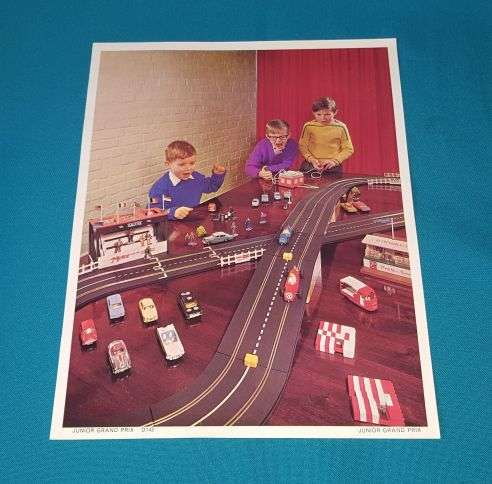 ORIGINAL CIRCA 1950's SCALEXTRIC JUNIOR GRAND PRIX POSTER