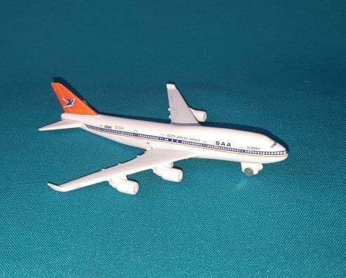 SAA BOEING 747 METAL MODEL AEROPLANE
