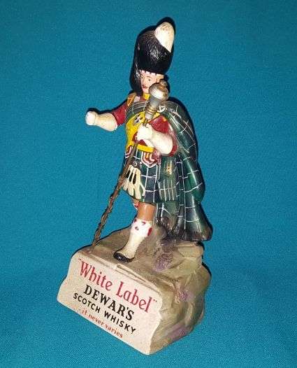 LARGE DEWAR'S SCOTCH WHISKY "WHITE LABEL" ADVERTISING FIGURE