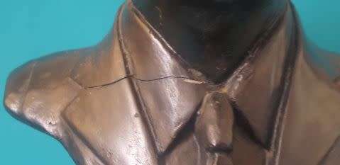 ANGLO BOER WAR: LARGE GENERAL JAN SMUTS BUST, BY P. MINNAAR (1981)