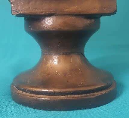 ANGLO BOER WAR: LARGE GENERAL JAN SMUTS BUST, BY P. MINNAAR (1981)