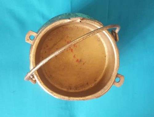 VINTAGE HEAVY BRASS MILK CAN