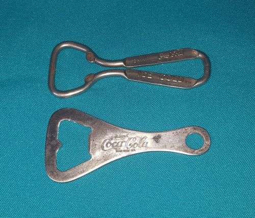 2 OLD COCA-COLA BOTTLE OPENERS