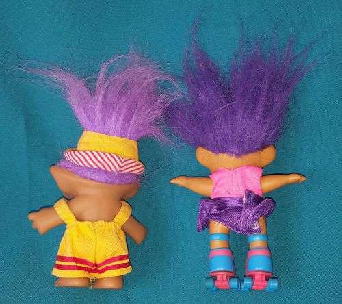 2 VINTAGE COLLECTABLE TROLLS