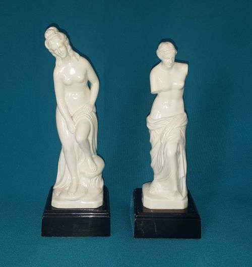 2 BEAUTIFUL VINTAGE GREEK FIGURINES/ STATUES