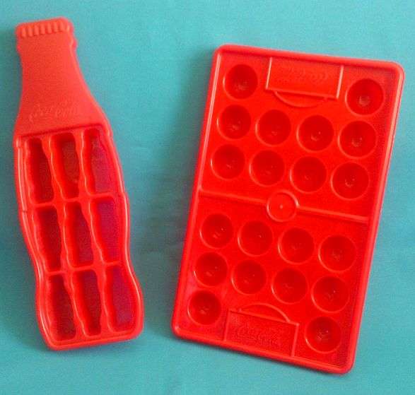 2 COCA-COLA ICE CUBE MOULDS