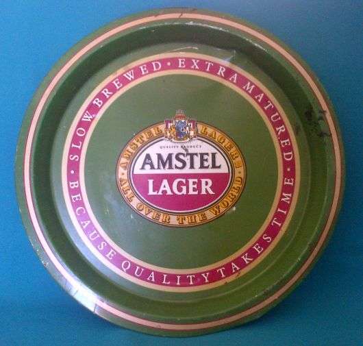 AMSTEL LAGER TIN TRAY