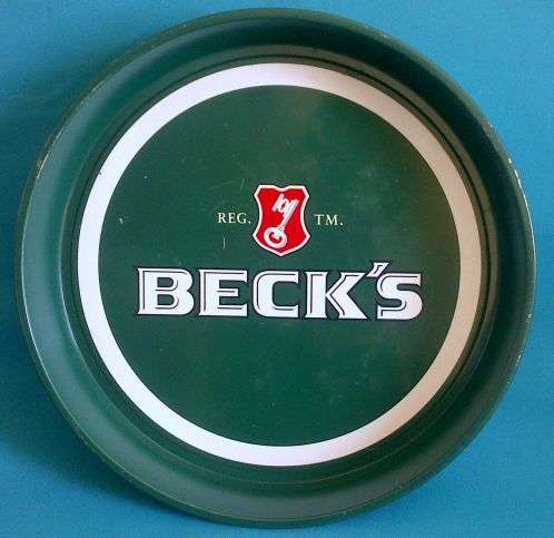 OLD BECK'S BEER TIN TRAY