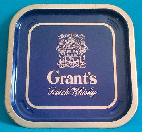 NICE GRANT'S SCOTCH WHISKY METAL TRAY