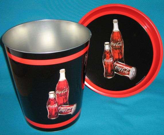 COCA-COLA METAL TRAY & ICE BUCKET